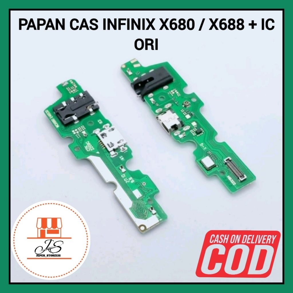 PAPAN CAS / UI BOARD KONEKTOR CHARGER INFINIX HOT 9 PLAY - HOT 10 PLAY - HOT 11 PLAY + IC ORI
