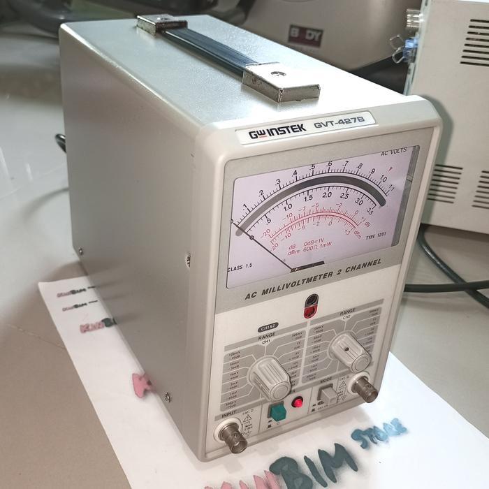Gw Instek GVT-427B Millivoltmeter Ac Milivolt Meter 2 Channel