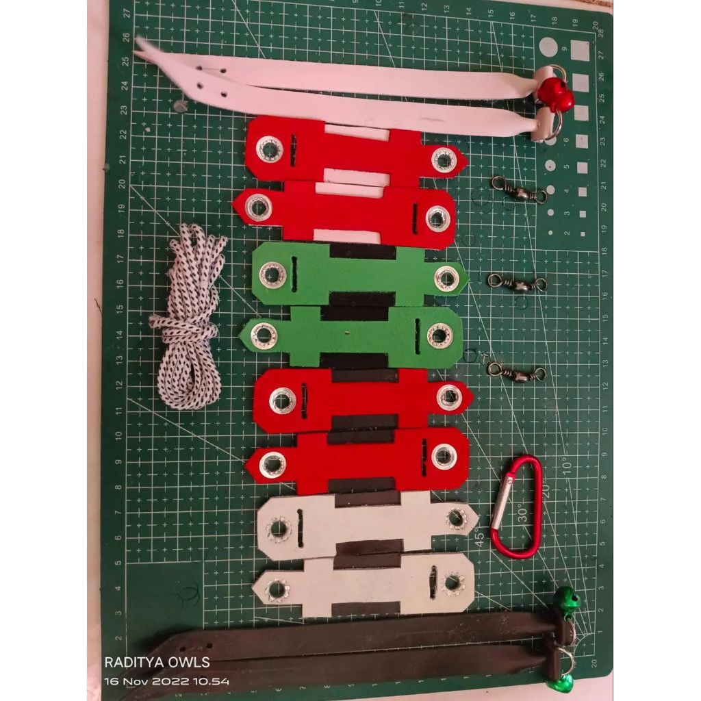 angklet gelang kaki burung elang , burung hantu , alap alap , dll