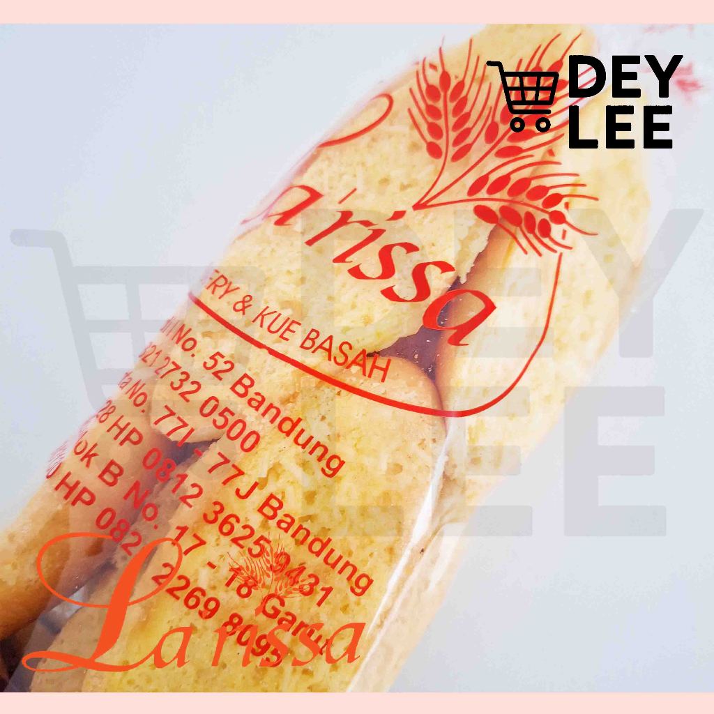 LARISSA Roti Bagelen Kering KEJU Kemasan Plastik Cemilan Snack Halal Bandung