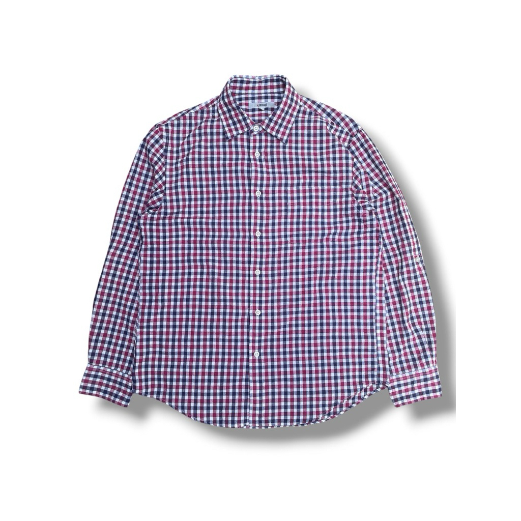 Kemeja Gingham Plaid Kansai