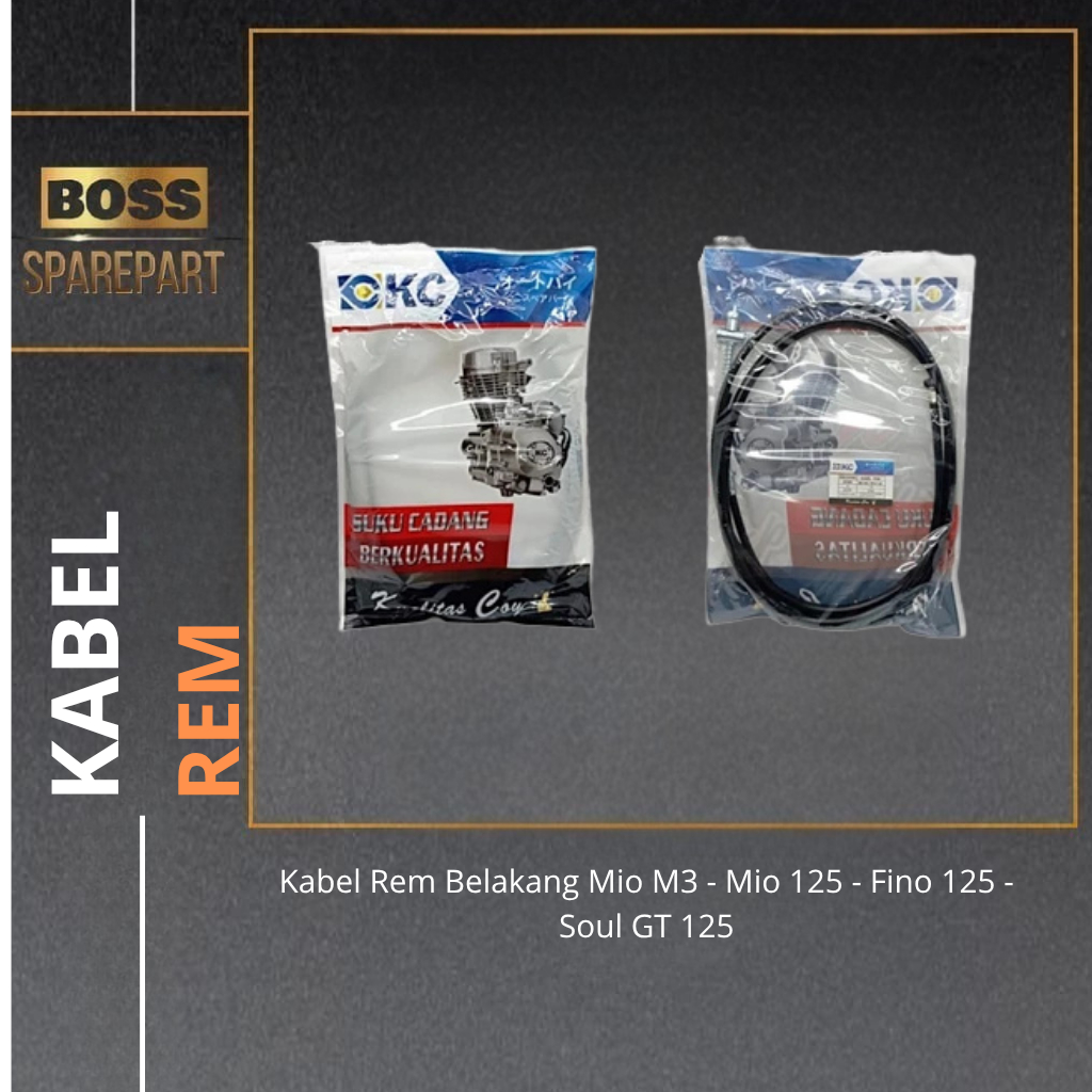 Kabel Rem Belakang Mio M3 / Mio 125 / Fino 125 / Soul GT 125 Tali Rem KC