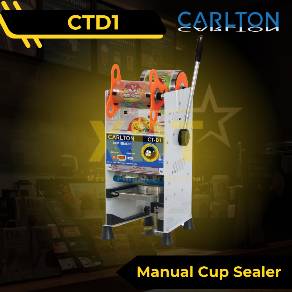 Carlton CTD1 Mesin Press Cup Tinggi 22 OZ Manual Sealer Cup CARLTON CT D1