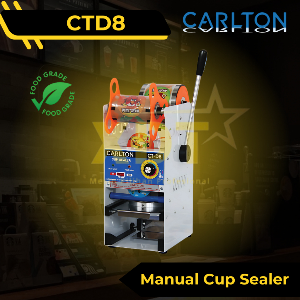 Carlton CTD8 Mesin Cup Sealer Mesin Press Gelas Plastik Manual Sealer Cup Machine CARLTON CT-D8