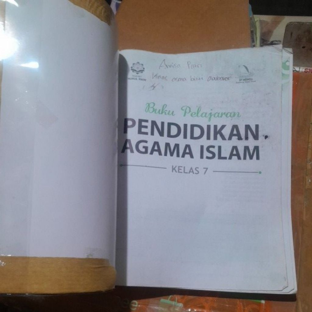 BUKU AGAMA ISLAM UNTUK SMP KELAS 7 KURIKULUM MERDEKA PENERBIT NURUL FIKRI