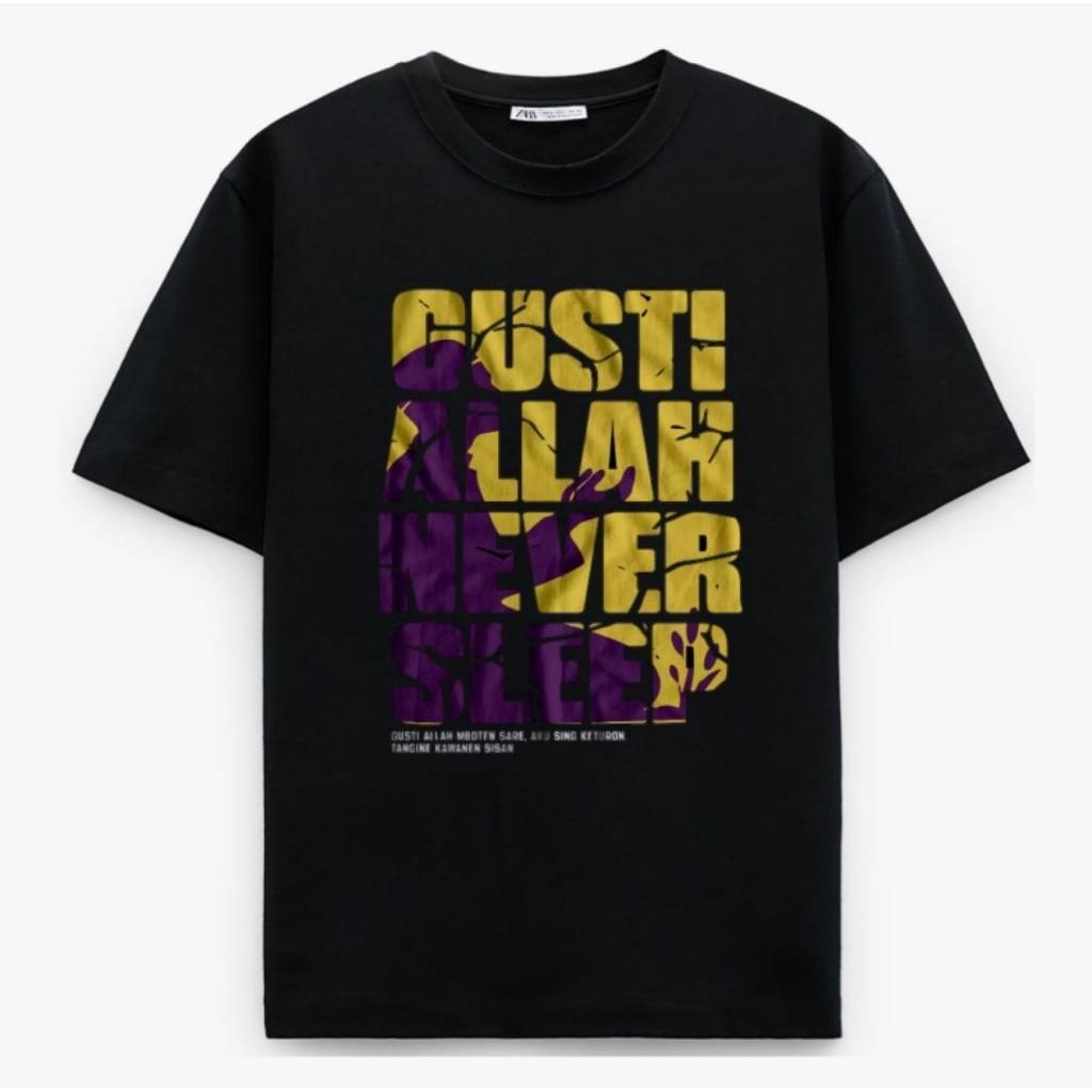 KAOS GUSTI ALLAH NEVER SLEEP GUSTI ALLAH MBOTEN SARE SPONSOR