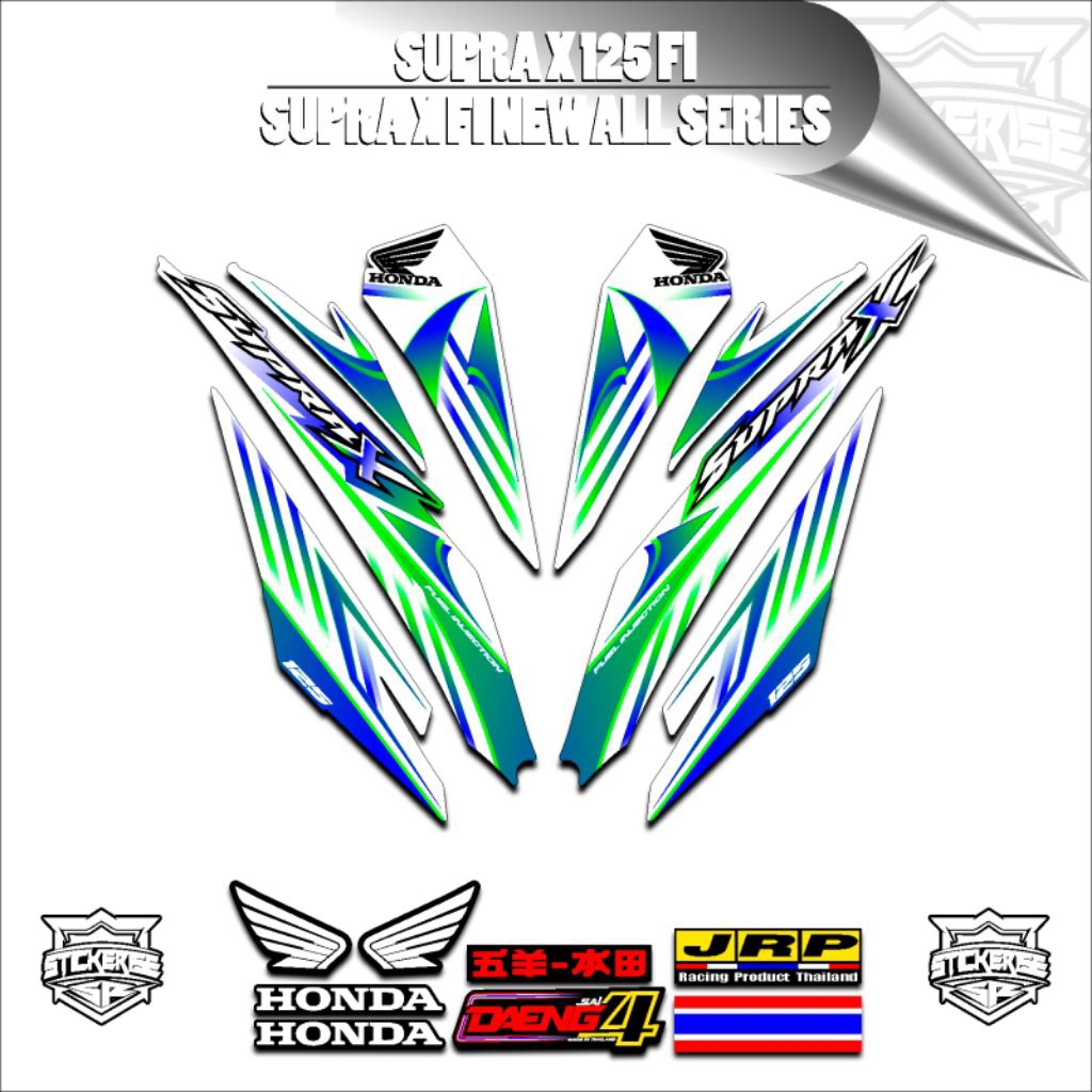 Stripping Supra X 125 FI / Sticker Wave125 / Stiker Supra FI Viral / Variasi Supra  / LUCKYSTORES4