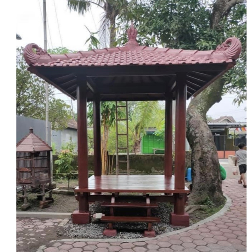 gazebo taman kayu jati minimalis .gazebo kayu jati minimalis , gazebo pargola taman