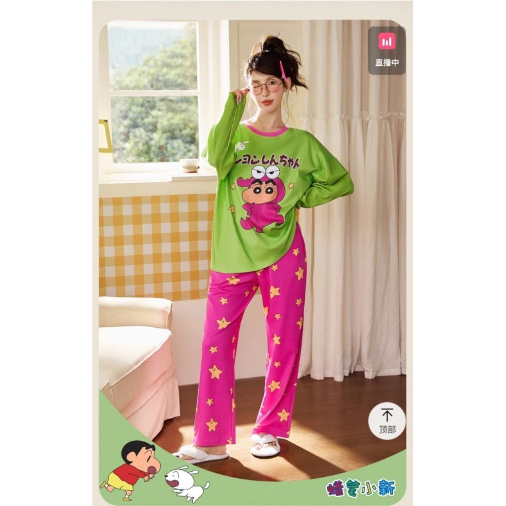 Baju Tidur Shinchan Original Gongdie size M (PO)