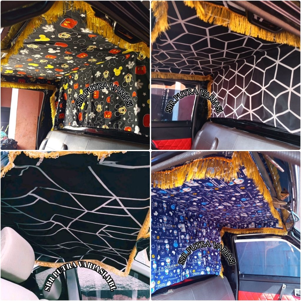 Aksesoris kain plapon atap kabin mobil / lapisan plapon atap mobil / cover plafon mobil/ plapon mobi