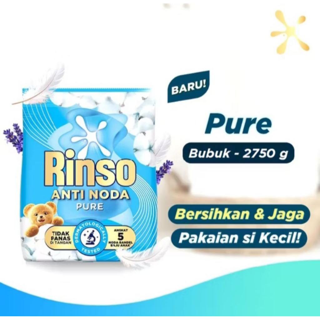 Rinso Detergen Bubuk Pure 2750gr(PROMO TERMURAH)