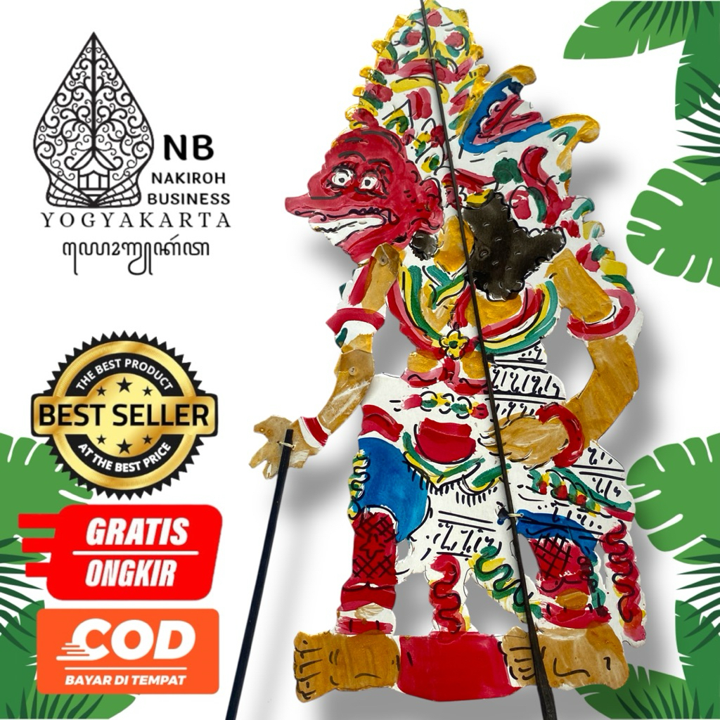 NAKIROHBUSINESS BUTO KUMBOKARNO WAYANG KERTAS DUPLEK TINGGI 30CM