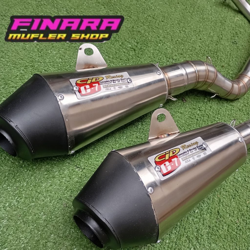 Knalpot CLD C7 inlet 38-50mm Untuk Beat Karbu / Beat Fi / Mio sporti / Mio j / Genio / Scoopy / Vari