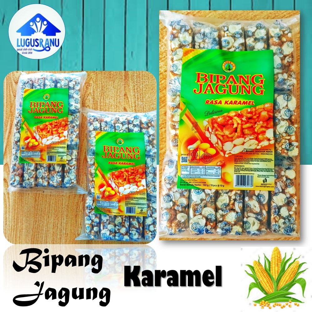 Bipang  Jagung caramel Brondong Jangkar  Makanan Kering Khas Pasuruan Jipang