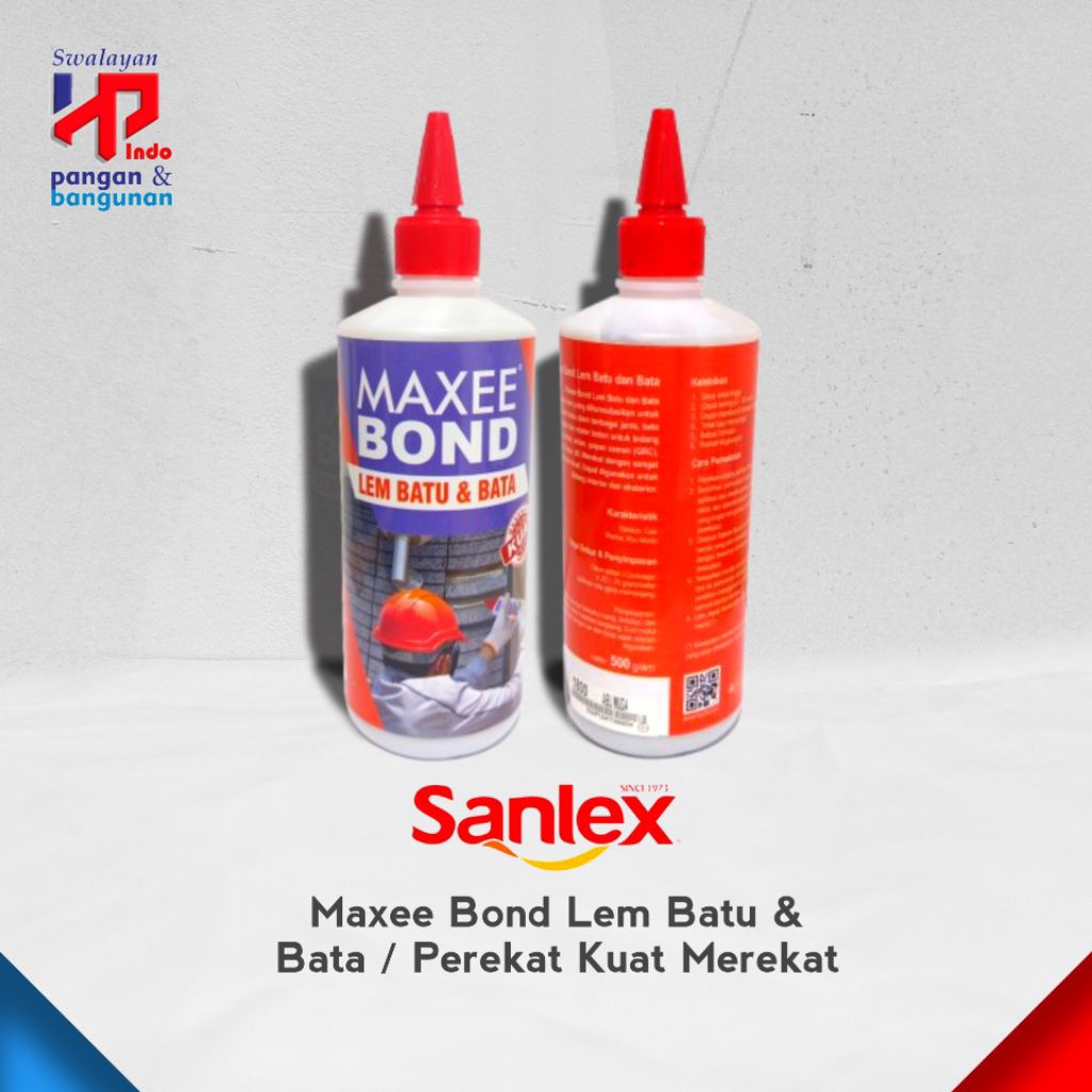 MAXEE BOND LEM BATU DAN BATA / PEREKAT BATU DAN BATA KUAT DAN MEREKAT MERK SANLEX UKURAN 500 G