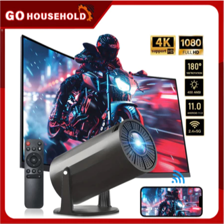 proyektor TOPLEO HY300 4K Projector iPhone/Android 11.0 LCD Ultra HD WIFI Bluetooth Home Theater Pro