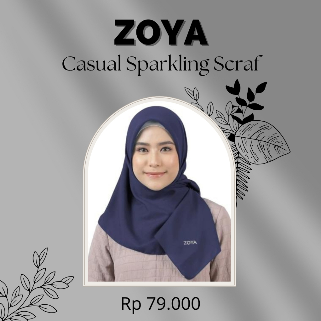 Kerudung Casual Sparkling Scarf Zoya