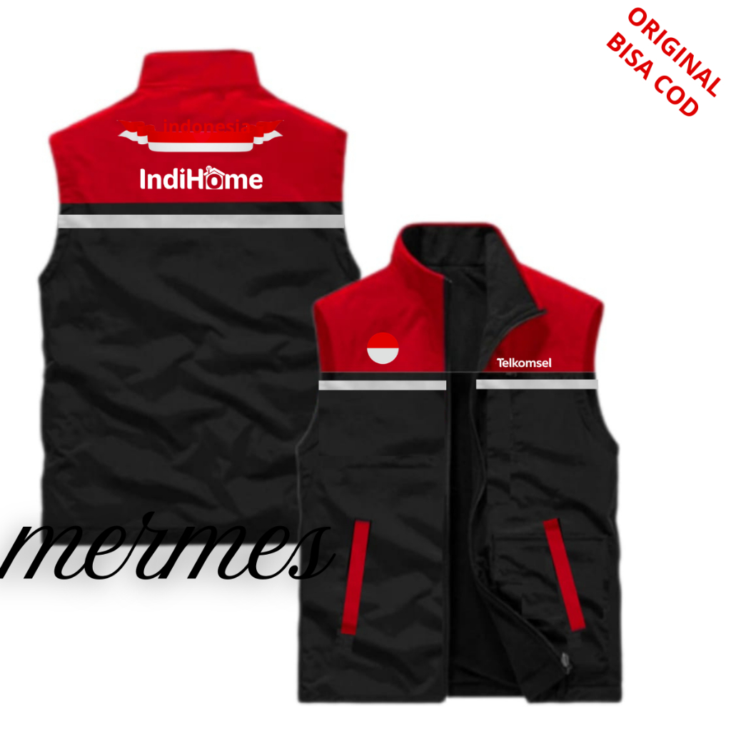 Rompi Kerja Telkom Indihome Rompi Seragam Kerja Lapangan Indihome Telkom / Ready Stok