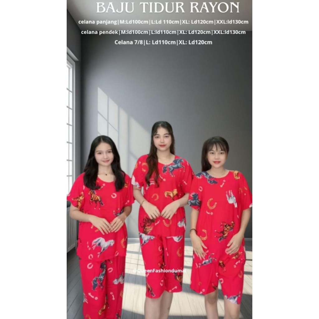 Baju Tidur Motif Kuda