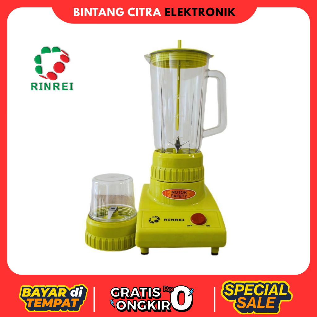 [COD READY] RINREI BLENDER PLASTIK 2 TABUNG BR 622P