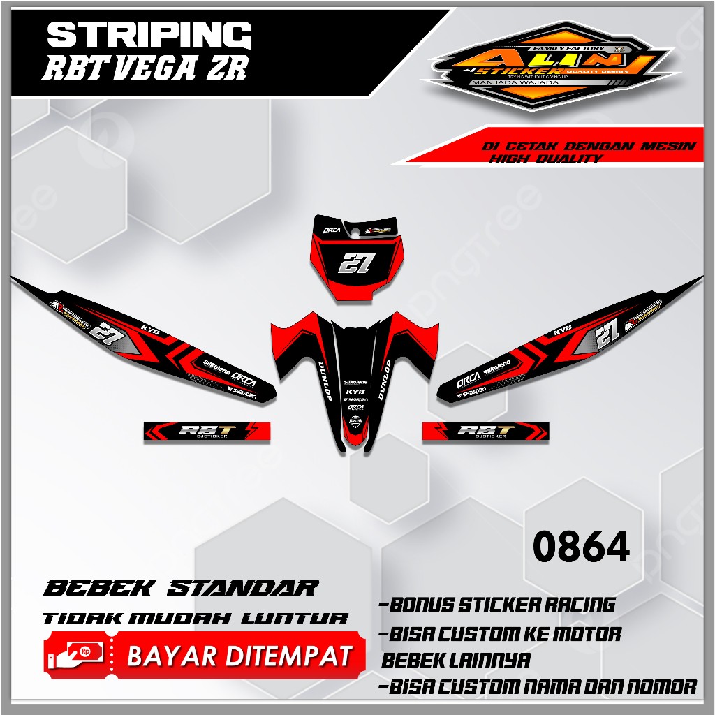 0821 STRIPING RBT VEGA ZR NEW - STRIPING VARIASI VEGA DESAIN RACING