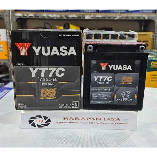 AKI MOTOR YUASA YT7C / YB5L-B (6AH) KERING