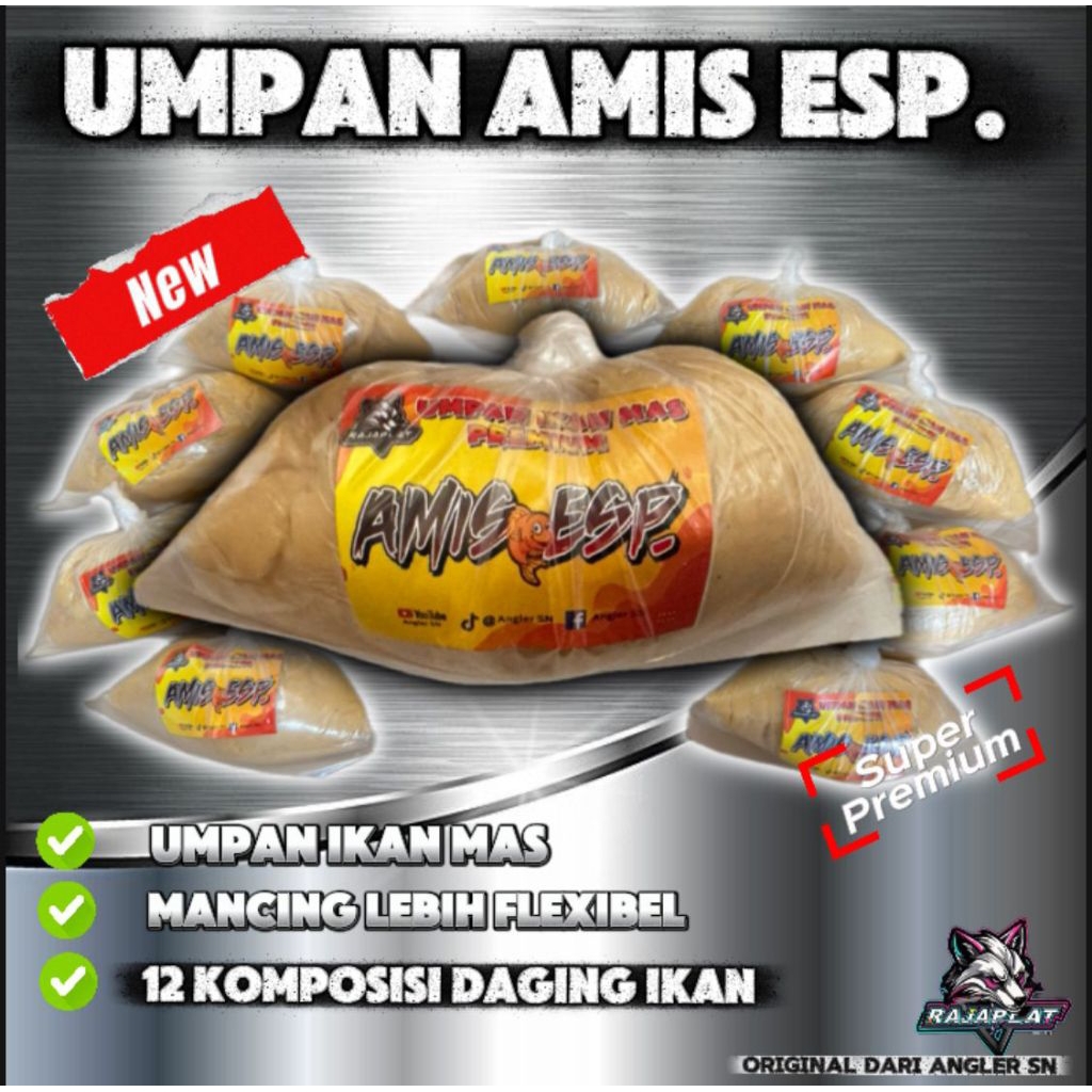 Paket Umpan Amis ESP, umpan ikan mas, umpan full daging, umpan juara ikan mas