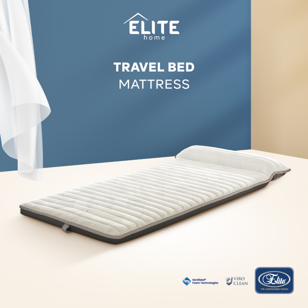 Elite Travel Bed / Kasur Lipat 90 x 190 cm / Travel Bed Mattress Bonus Tas