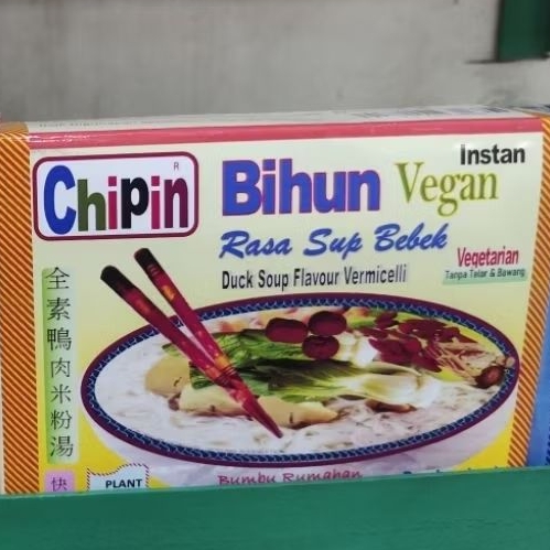 bihun vegan vegetarian rasa sup bihun bebek
