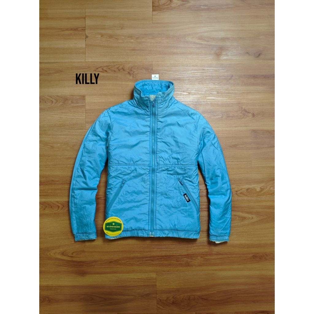 Vintage casual ski racing reversible jacket