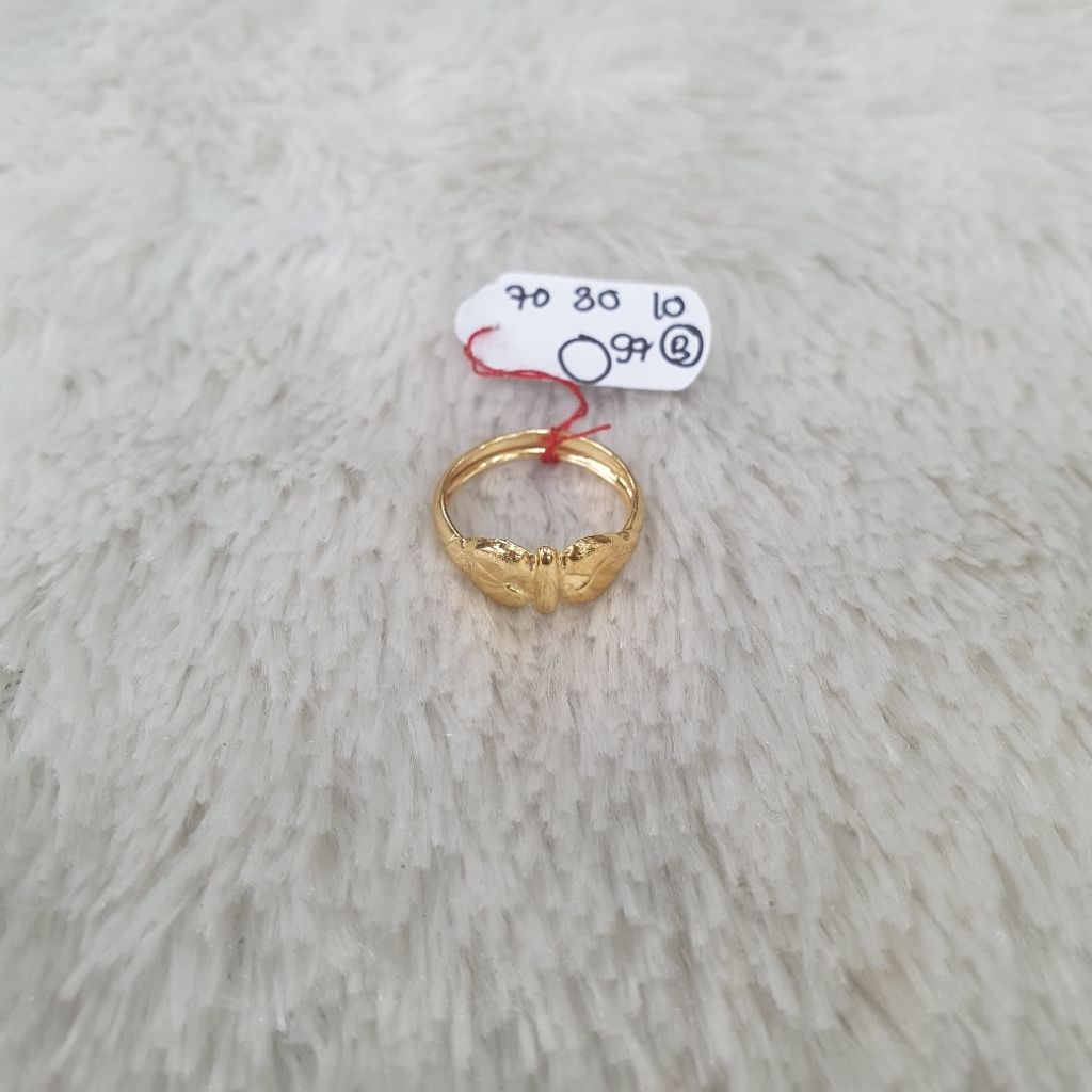 cincin 2love kosong New Arrival emas kadar 70% berag 0,97gram size : 10