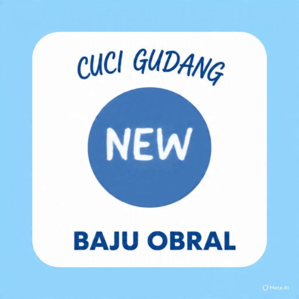 OBRAL BAJU BARU, CUCI GUDANG.