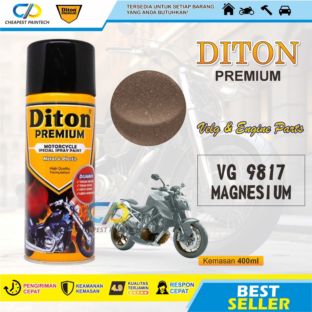 [TERMURAH] DITON PREMIUM VELG& ENGINE VG 9817 MAGNESIUM CAT SEMPROT PYLOX PILOK