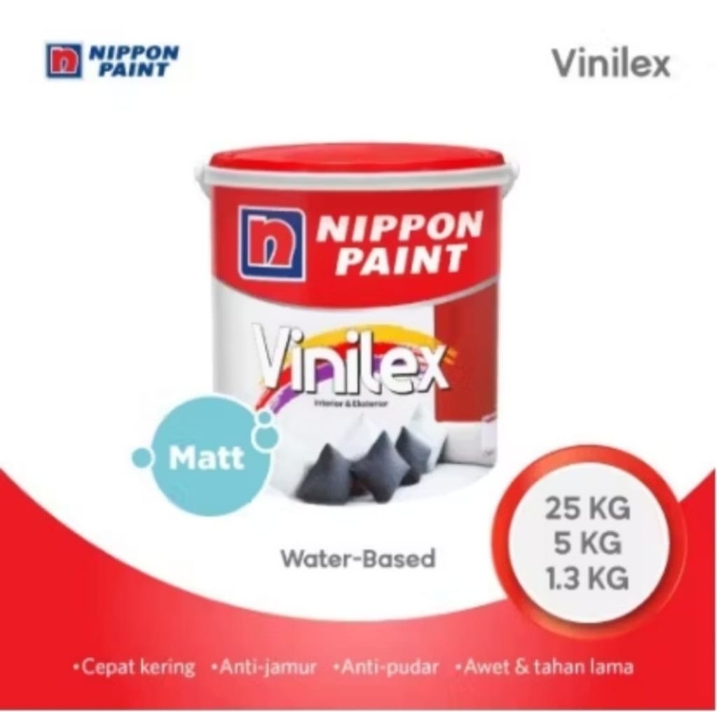 CAT TEMBOK  NIPPON PAINT VINILEX  PUTIH CODE 300