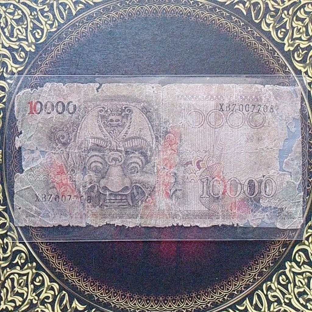 Uang Barong 1000 rupiah 1975 poor