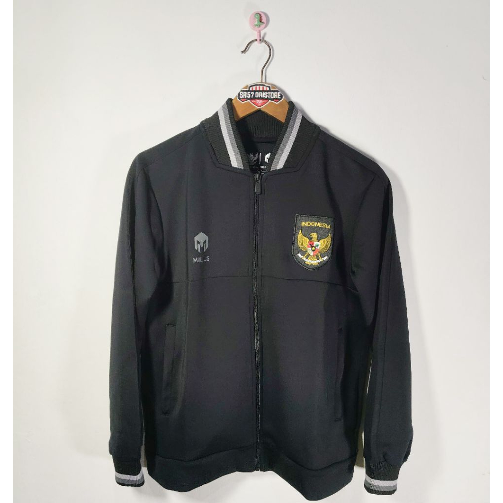 Jacket Tracktop Mills Timnas Indonesia Black