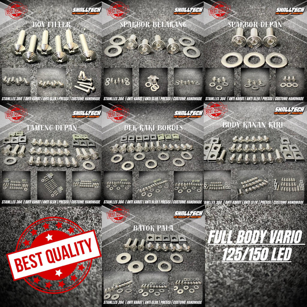 BAUT FULL BODY VARIO 125/150 LED STAINLLES ANTI KARAT CUSTOME PROBOLT