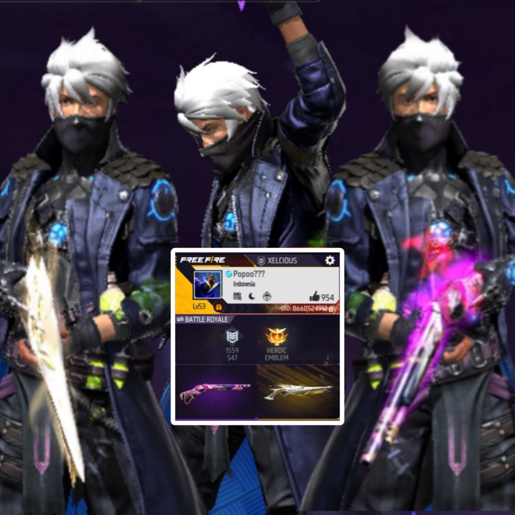 Akun free fire SG Reaper & SG Gurun