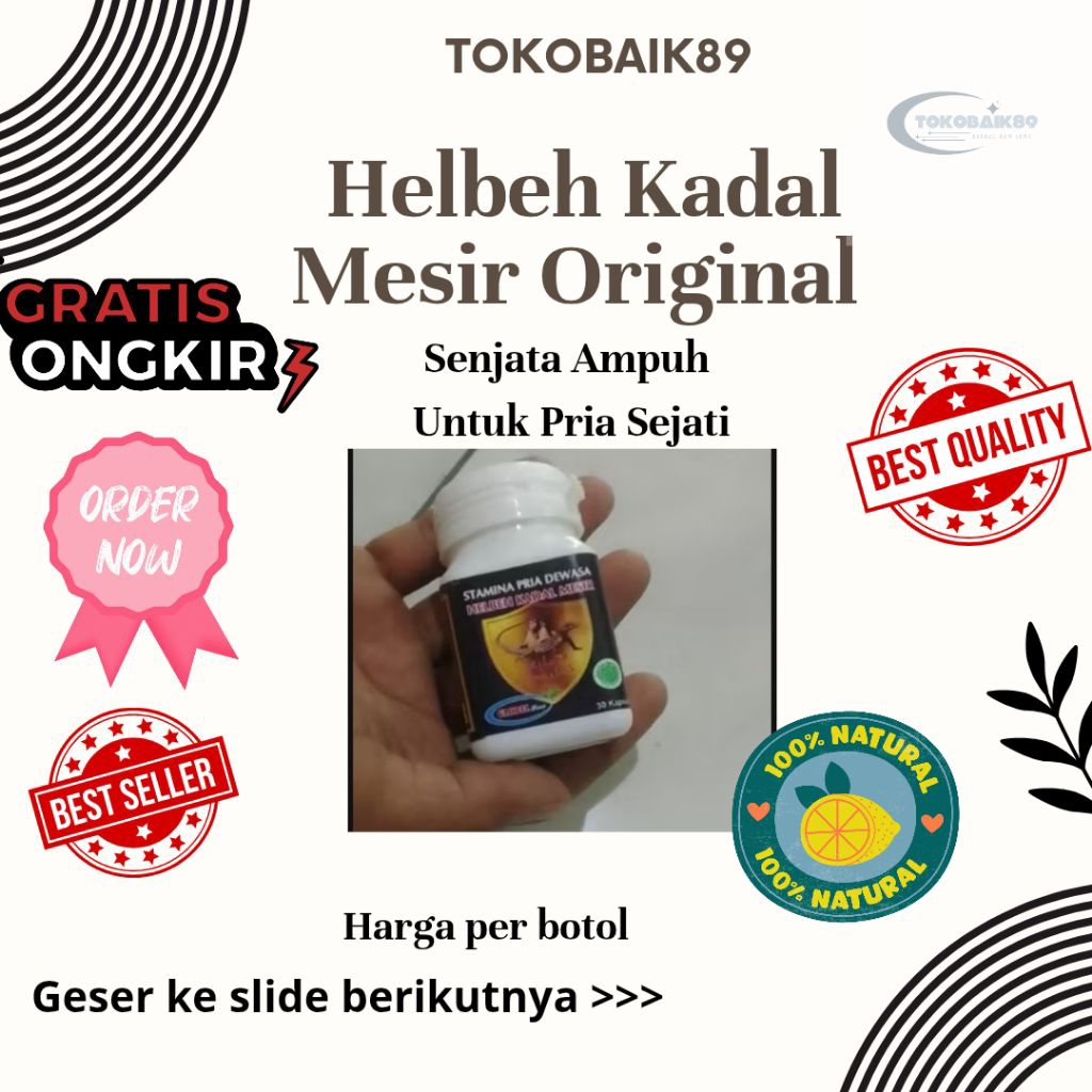 Fish Yummy Helbeh Kadal Mesir 30 Kapsul Ramuan Asli Ramuan Madura