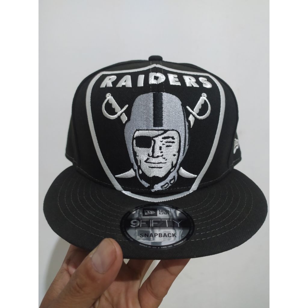 Topi Snapback New Era X NFL Raiders Monster Logo 100% Original