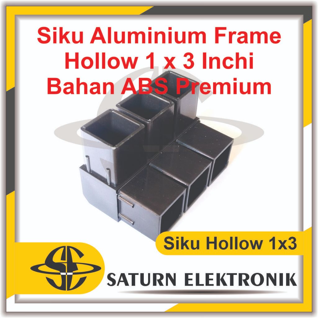 Siku Aluminium Frame Hollow 1 x 3 Inchi Bahan ABS Premium