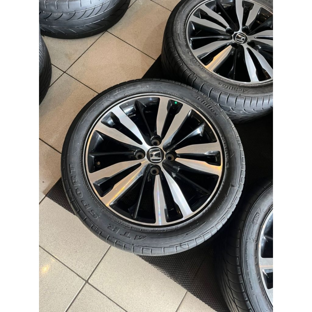 Velg oem Jazz RS Facelift R16 pcd 4x100+ Ban seken ACHILLES atr sport 195 55 R16