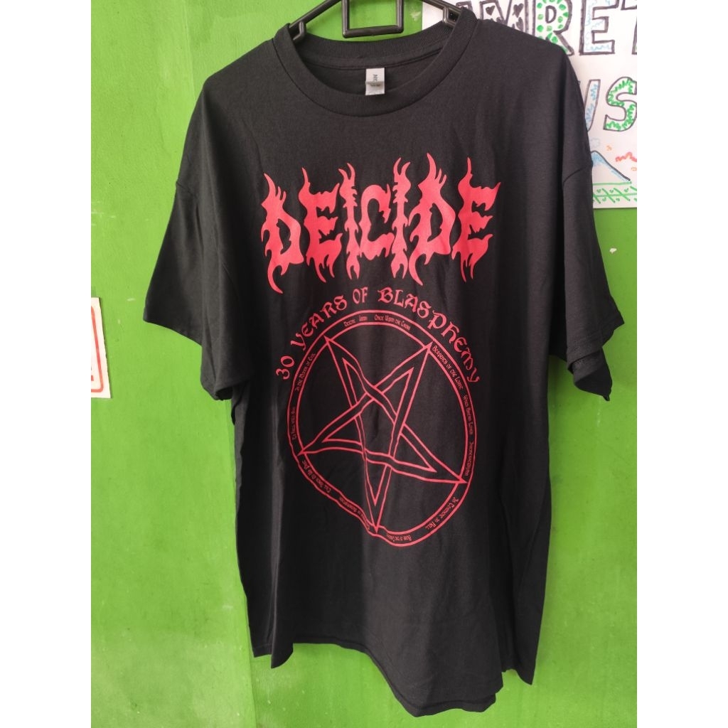 t shirt Deicide Original 30 yrs Blasphemy XL New