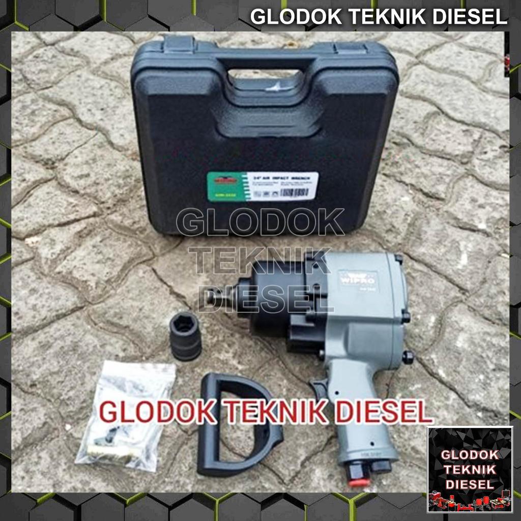 Air Impact Wrench 3/4" TWIN HAMMER Mobil WIPRO AIW-3430 / Alat Buka Pasang Baut Impact Wrench ANGIN 