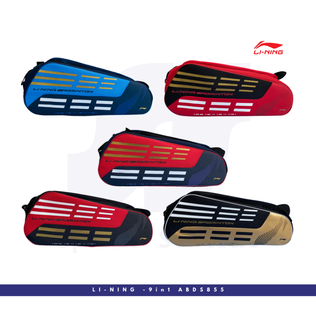 Lining Tas Raket Badminton 6in1 Trio Pocket Kit Bag ABDS855 ( Thermo )