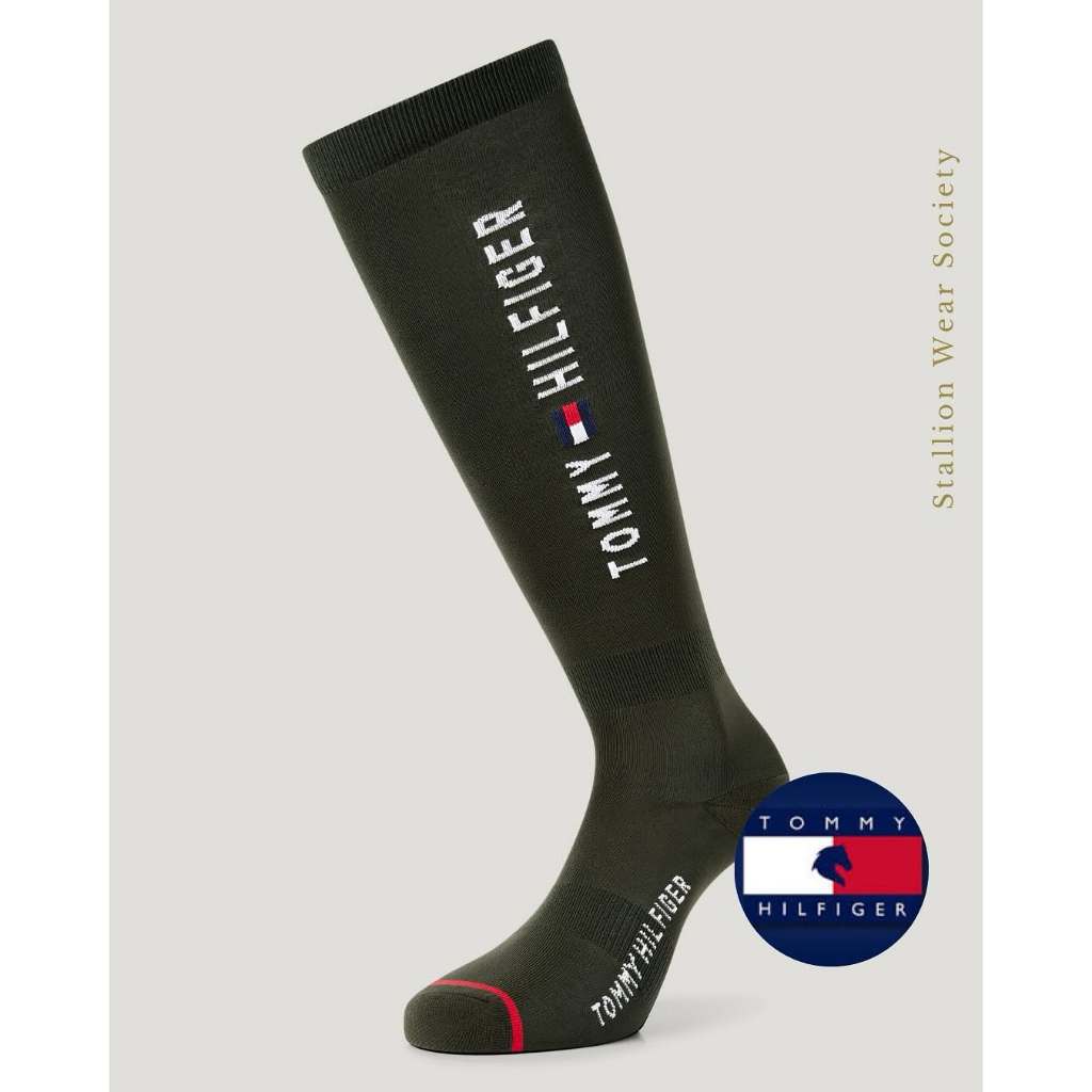 Tommy Hilfiger Clifton Riding Socks PINE Kaos Kaki Olahraga Berkuda