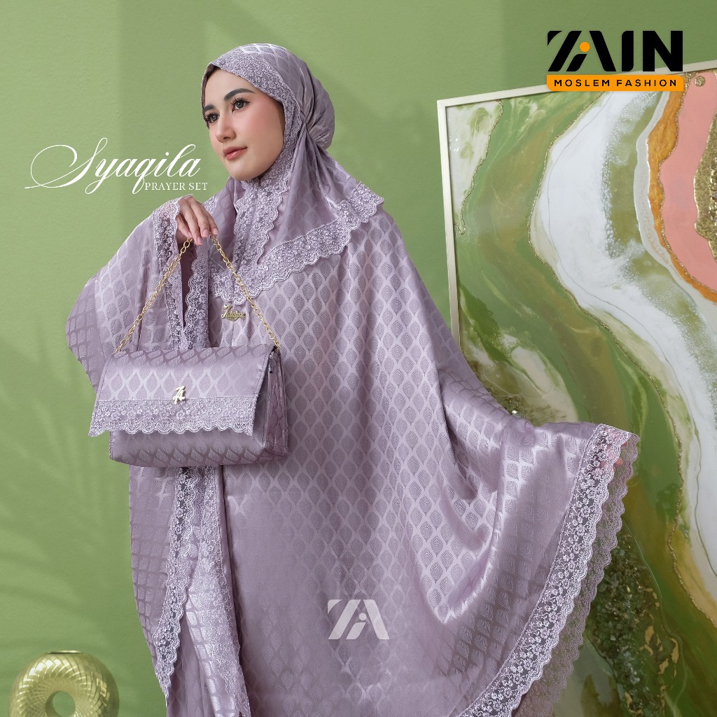 Mukena Dewasa Armany Silk 2in1 Exlusive Syaqila Zain Series - ZAIN MOSLEM FASHION