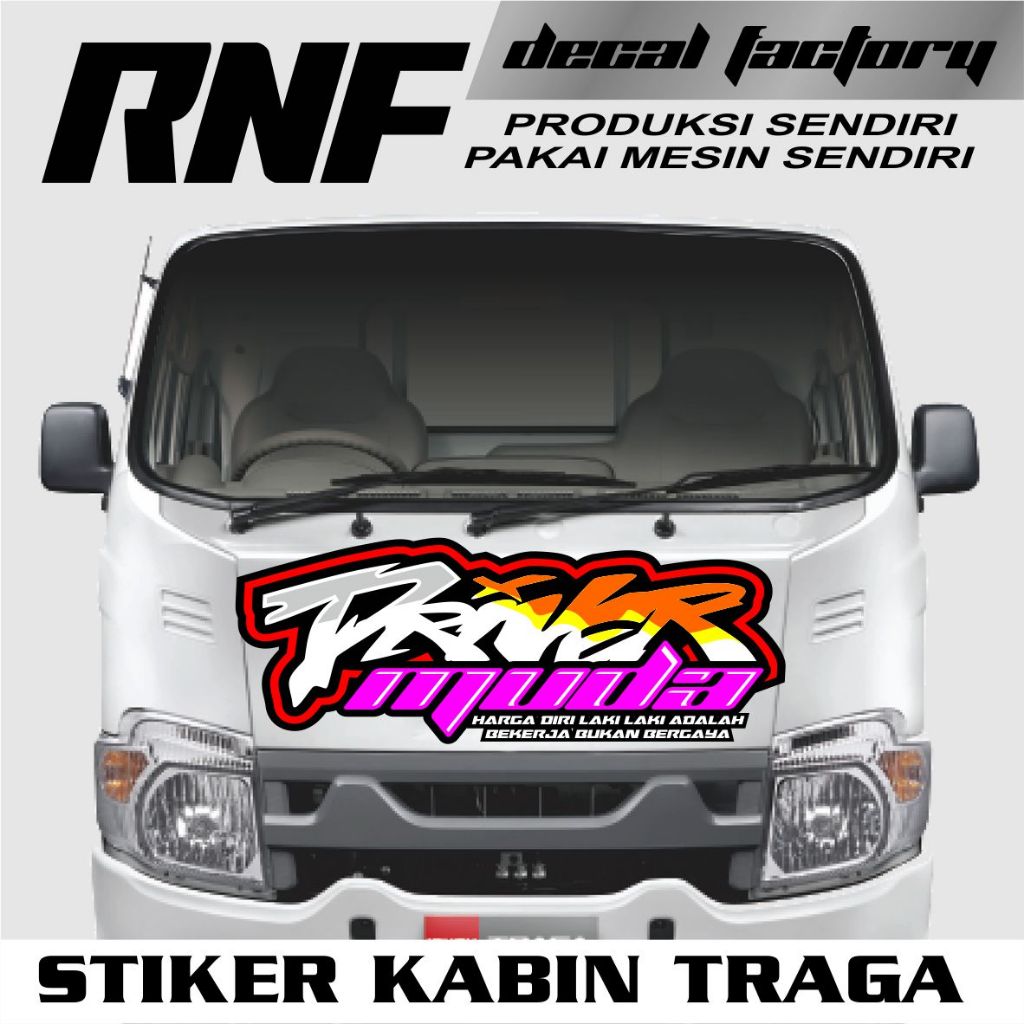 Stiker Traga Driver Muda, Stiker Decal Traga