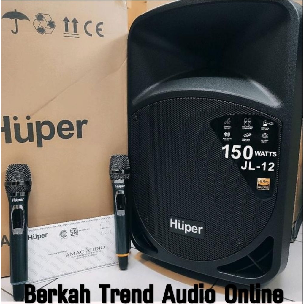 Speaker Aktif Portable Wirelles HUPER JL 12 Original