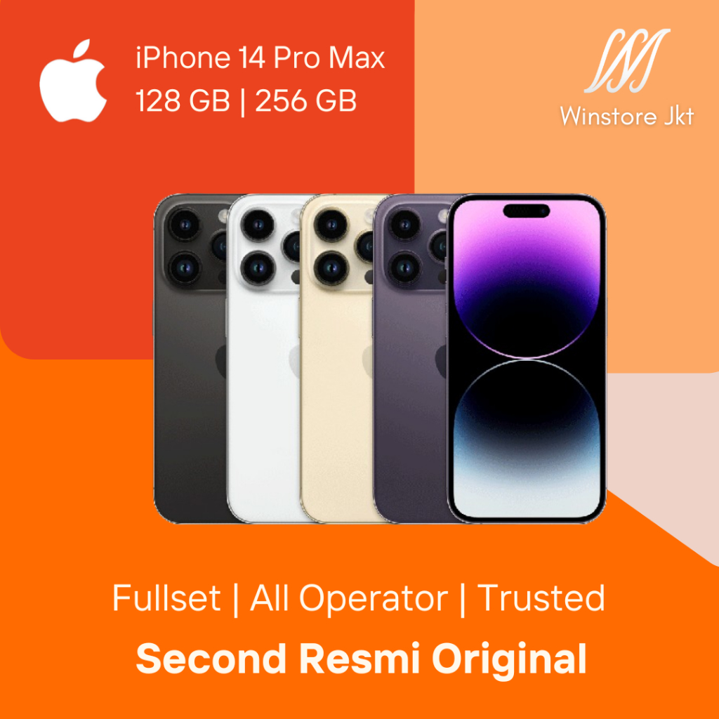 iPhone 14 Pro Max iBox | 128 GB & 256 GB Second Resmi